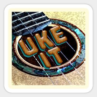 Uke It Sticker